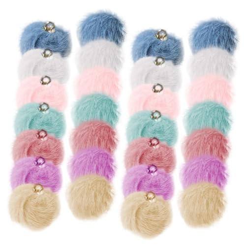TEHAUX 30 Stück Teiliges Bunte Wollfaden Anhänger Vielseitige DIY Schmuckanhänger für Ohrringe Schlüsselanhänger Armbänder Halsketten Handgefertigte Accessoires Langlebig und Modisch von TEHAUX