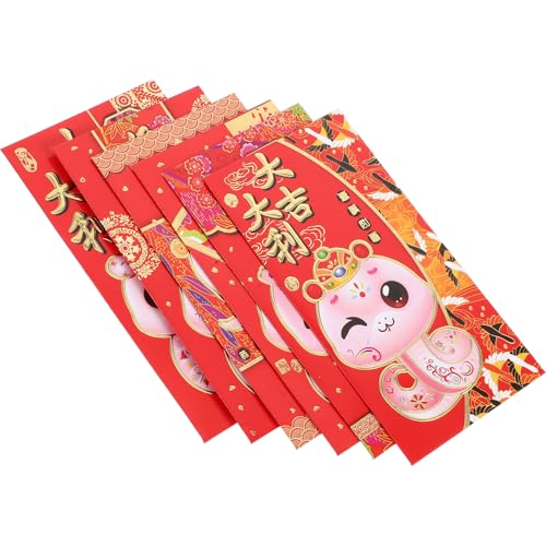 TEHAUX 30 Stück Teiliges Chinesische Rote Umschläge Jahr der Schlange Wiederverwendbare Geldumschläge aus Papier Traditionelles Design für Neujahr Hochzeiten Geburtstage und TEHAUX 30 Stück Teiliges Chinesische Rote Umschläge Jahr der Schlange Wiederverwendbare Geldumschläge aus Papier Traditionelles Design für Neujahr Hochzeiten Geburtstage und von TEHAUX