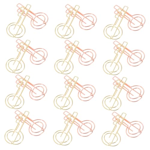 TEHAUX 30 Stück Teiliges Kreative Schlüssel Büroklammern aus Metall Kleine Bunte Paper Clips Gold und Roségold Stabile und Sichere Dokumentenhalter für Büro und Schule Vielseitig von TEHAUX