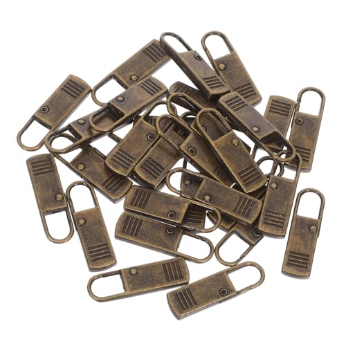 TEHAUX 30 Stück Teiliges Metall-zipper-pulls Abnehmbar Ersatz-zipper-tabs für Rucksäcke Jacken Gepäck Kleidung Vielseitig Kompatibel Dekorativ Kompakt und Praktisch von TEHAUX