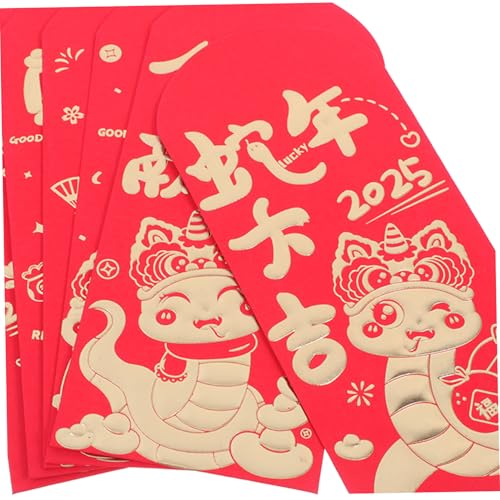 TEHAUX 30 Stück Teiliges Traditioneller Chinesischer Roter Umschläge mit Goldgeprägtem Design Dekorative Glücksgeldumschläge für Mondjahr der Schlange für Neujahr Hochzeit und Geburtstag TEHAUX 30 Stück Teiliges Traditioneller Chinesischer Roter Umschläge mit Goldgeprägtem Design Dekorative Glücksgeldumschläge für Mondjahr der Schlange für Neujahr Hochzeit und Geburtstag von TEHAUX