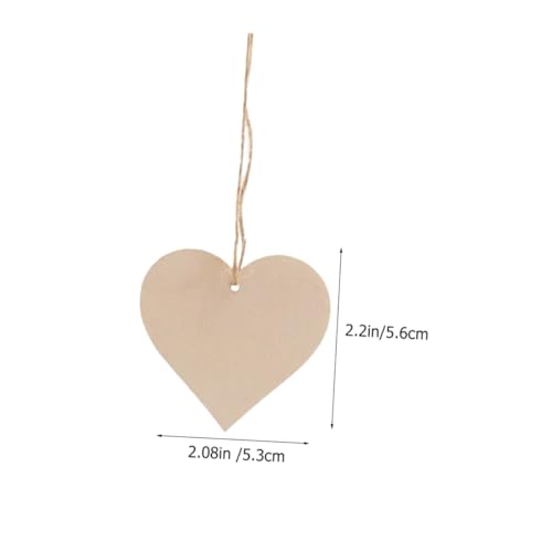 TEHAUX 30 Stück Teiliges Unvollendete Holzherzen zum Basteln Naturbelassene Holzscheiben für DIY deko Bemalbare Holzanhänger für Wohnkultur und Kreative Handwerksprojekte von TEHAUX