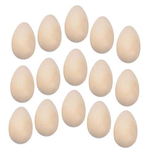 TEHAUX 30 Stück Unlackierte Holz Eier für Diy Bastelprojekte Holzdekorationen für Ostern Home Decor und Kreative Gestaltung für Erwachsene TEHAUX 30 Stück Unlackierte Holz Eier für Diy Bastelprojekte Holzdekorationen für Ostern Home Decor und Kreative Gestaltung für Erwachsene von TEHAUX