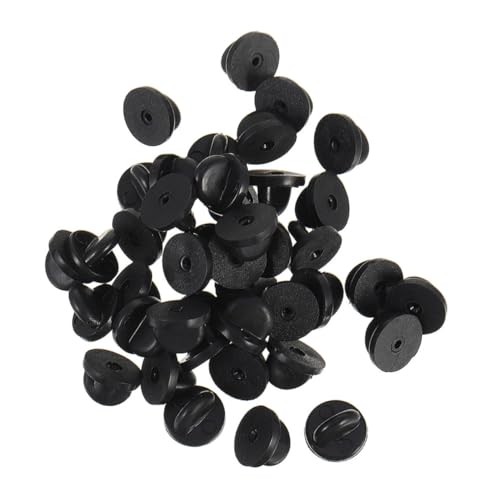 TEHAUX 300 Stück Pin Locking Backs aus Gummi Butterfly Clutch Pin Backings für Anstecknadeln Broschen Abzeichen Krawatten und Hüte Ersatz Zubehör für Sicheren Halt bei Alltag und Party von TEHAUX