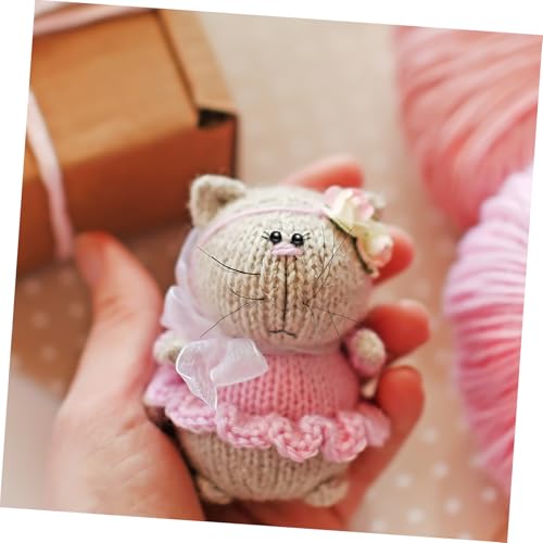 TEHAUX 300 Stück Teiliges Kunststoff perlenaugen mit Stahlstiften Vielseitig für Puppen Nadelfilz Häkelarbeiten zum Annähen an Kuscheltiere und DIY Bastelprojekte von TEHAUX