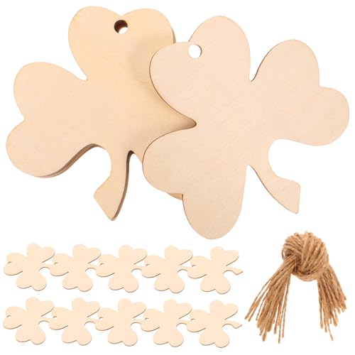 TEHAUX 30Stücke DIY Holzausschnitte Kleeblattform Unlackierte Holzscheiben für Bastelprojekte und Heimdekoration Langlebig und Vielseitig Einsetzbar TEHAUX 30Stücke DIY Holzausschnitte Kleeblattform Unlackierte Holzscheiben für Bastelprojekte und Heimdekoration Langlebig und Vielseitig Einsetzbar von TEHAUX
