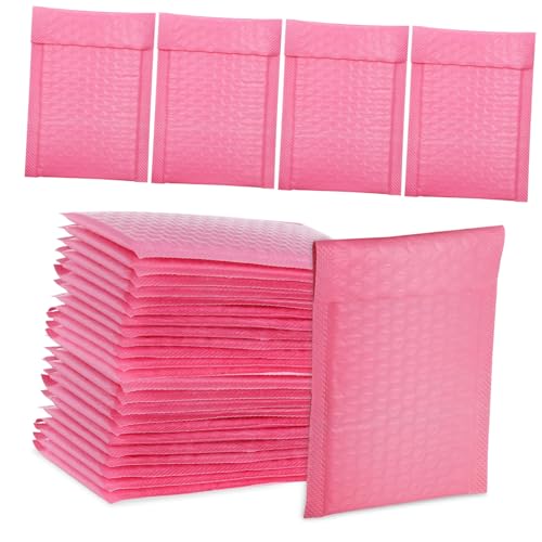 TEHAUX 30Stücke Selbstklebende Gepolsterte Versandtaschen Mädchenpink für Kleine Unternehmen Vielseitiger Schutz für Schmuck Karten von TEHAUX