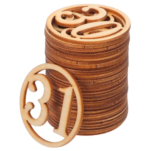 TEHAUX 31 Stück Teiliges Holz Zahlenornament Unbearbeitete Holzanhänger Zum Bemalen Runde Holzzahlen Für DIY Anhänger Mathe Lernen Weihnachtsdeko Kreative Kinderbeschäftigung TEHAUX 31 Stück Teiliges Holz Zahlenornament Unbearbeitete Holzanhänger Zum Bemalen Runde Holzzahlen Für DIY Anhänger Mathe Lernen Weihnachtsdeko Kreative Kinderbeschäftigung von TEHAUX