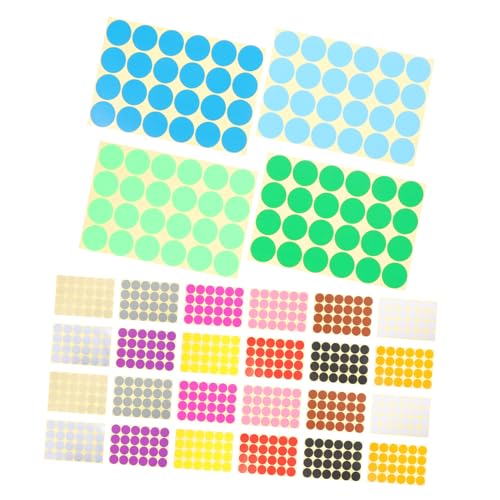 TEHAUX 32 Blatt Runde Farbige Klebepunkte Selbstklebende Markierungspunkte Farben Ablösbare Dot Label Stickers Für Büro Klassenzimmer Heimorganisation TEHAUX 32 Blatt Runde Farbige Klebepunkte Selbstklebende Markierungspunkte Farben Ablösbare Dot Label Stickers Für Büro Klassenzimmer Heimorganisation von TEHAUX