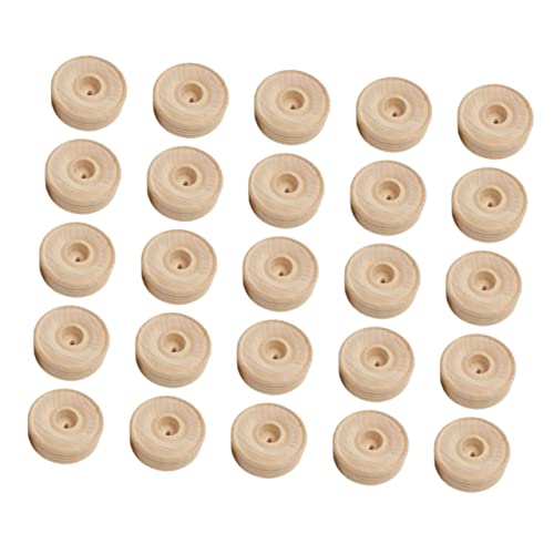 TEHAUX 32Stücke Teiliges Kreative Holzräder für DIY Modellbau Hochwertige Spielzeugzubehör für Bastelmodelle und Autos für Innen und Außenanwendungen von TEHAUX