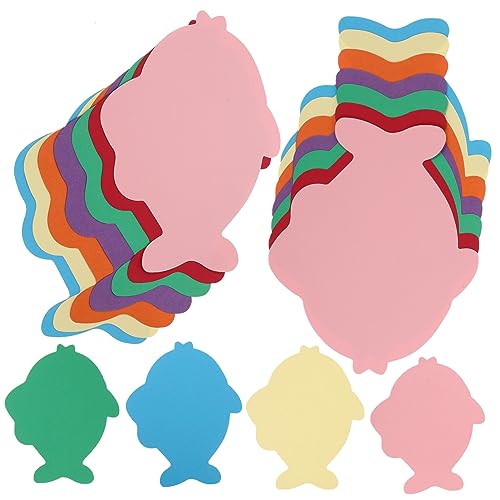 TEHAUX 35 Stück Bastelpapier Schneiden Scrapbook-ausschnitte Party Outs Fisch Danksagung Ausschnitte Für Klassenzimmer Pastell Kind Schulpapierausschnitte Dekorationen Bunte Ausschnitte von TEHAUX