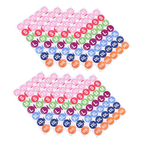 TEHAUX 350 Stück Bunte Runde Größenetiketten für Kleidung Selbstklebend in Farben Xs bis Xxxl Langlebige Klebeetiketten für T shirts Hemden Einzelhandel Einfache Anwendung Praktische TEHAUX 350 Stück Bunte Runde Größenetiketten für Kleidung Selbstklebend in Farben Xs bis Xxxl Langlebige Klebeetiketten für T shirts Hemden Einzelhandel Einfache Anwendung Praktische von TEHAUX
