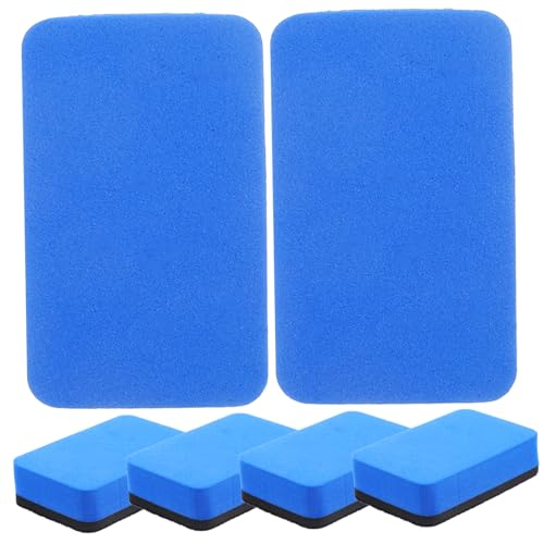 TEHAUX 36 Stück Büromaterial und Zubehör Whiteboard-Radierer Schule wischen Tafelradierer Planke büroartikel office supplies tragbare Whiteboard-Löscher Vielseitiger Tafelwischer Eva Blue von TEHAUX