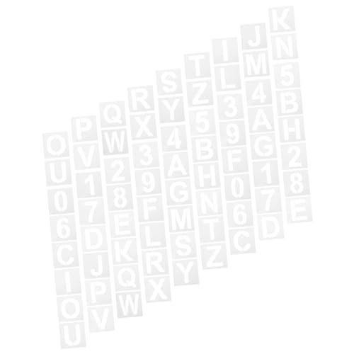 TEHAUX 36 Stück Vorlage für Buchstaben malschablonen für schablonen für wandbemalung Buchstaben aufleuchten Kreis große Buchstabenschablonen Zahlen- und Buchstabenschablonen Weiß TEHAUX 36 Stück Vorlage für Buchstaben malschablonen für schablonen für wandbemalung Buchstaben aufleuchten Kreis große Buchstabenschablonen Zahlen- und Buchstabenschablonen Weiß von TEHAUX