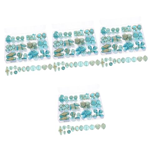 TEHAUX 4 Boxen Perlenkette bracelet beads armbandperlen Halskettenperlen Armband Perlenmaterial Lose Perlen für die Schmuckherstellung Spacer Perlen Armband lose Perlen Acryl Dark Green TEHAUX 4 Boxen Perlenkette bracelet beads armbandperlen Halskettenperlen Armband Perlenmaterial Lose Perlen für die Schmuckherstellung Spacer Perlen Armband lose Perlen Acryl Dark Green von TEHAUX