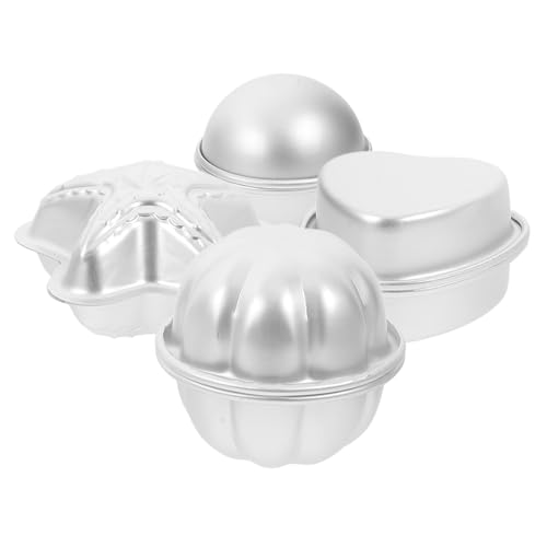 TEHAUX 4 Paare Aluminiumlegierung Seifenball Formen Langlebige Badebomben Moulds DIY Badekugel Werkzeug Einfache Entformung Vielseitig für Zuhause und Profi Gebrauch TEHAUX 4 Paare Aluminiumlegierung Seifenball Formen Langlebige Badebomben Moulds DIY Badekugel Werkzeug Einfache Entformung Vielseitig für Zuhause und Profi Gebrauch von TEHAUX