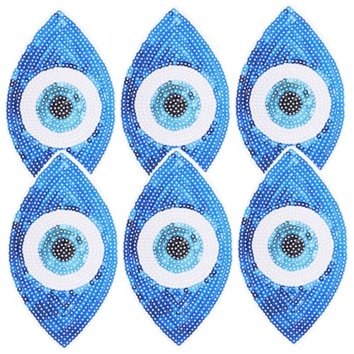 TEHAUX 4 Sätze Bestickte Augen Patches Für Kleidung Dekorative Bügelflicken Für Diy Projekte Aufnäher Für Taschen Rucksäcke Shirts Und Mehr Zubehör Für Handarbeiten 6 Stück * 4 TEHAUX 4 Sätze Bestickte Augen Patches Für Kleidung Dekorative Bügelflicken Für Diy Projekte Aufnäher Für Taschen Rucksäcke Shirts Und Mehr Zubehör Für Handarbeiten 6 Stück * 4 von TEHAUX