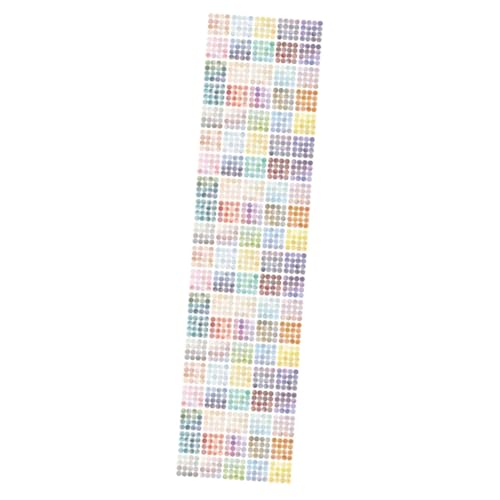 TEHAUX 4 Sätze Farbige Aufkleber Paketpapier Verpackungspapier Klebepunkte Etiketten Aufkleber Runden Runde Punktetiketten Runde Punktaufkleber Japanisches Papier Colorful 25 Blätter * 4 von TEHAUX