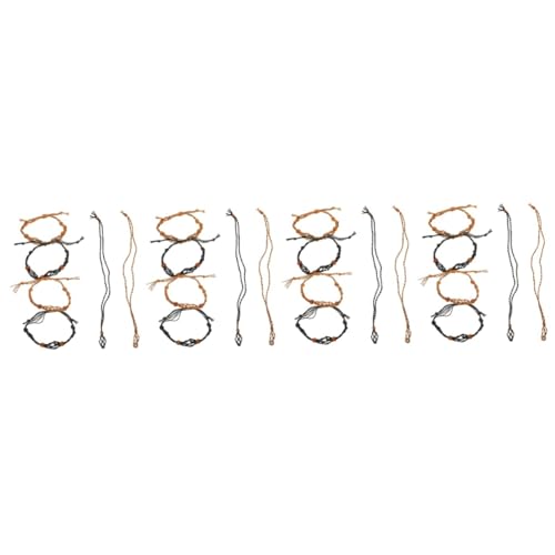 TEHAUX 4 Sätze Geflochtener Halskettenanhänger Armbänder Seil Halskette Hängend Halskette Seil Verstellbares Halskettenseil Seil Für Halskette Armband Schnur Holz TEHAUX 4 Sätze Geflochtener Halskettenanhänger Armbänder Seil Halskette Hängend Halskette Seil Verstellbares Halskettenseil Seil Für Halskette Armband Schnur Holz von TEHAUX