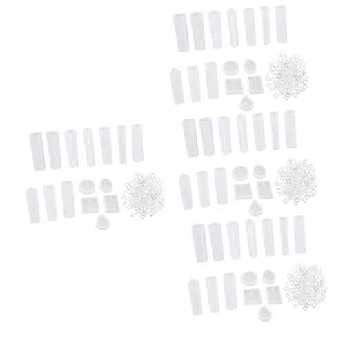 TEHAUX 4 Sätze Silikon Schmuckform Set mit Anhängerformen und Augen für Diy Schmuckherstellung für Projekte und Freizeitgestaltung von TEHAUX
