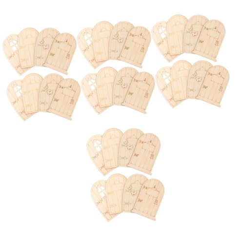 TEHAUX 4 Sätze Verzierung Basteln Handwerkliches Fälschung Schablone Drinnen Wohnzimmerdekor Und Türverzierung Aus Holz Holztür Selber Machen Beige 8 Stücke * 4 von TEHAUX