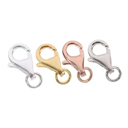 TEHAUX 4 Sets Karabinerverschluss Zubehör Karabiner Zubehör Para Lanyard Für Schlüssel Stapelclip Korb Zubehör Schlüsselanhänger Schlüsselringe Großpackung Crimps Schmuck Set TEHAUX 4 Sets Karabinerverschluss Zubehör Karabiner Zubehör Para Lanyard Für Schlüssel Stapelclip Korb Zubehör Schlüsselanhänger Schlüsselringe Großpackung Crimps Schmuck Set von TEHAUX