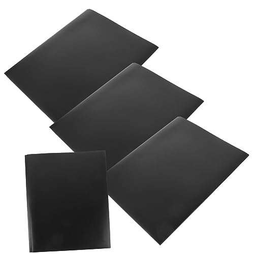 TEHAUX 4 Stück Dokumentenmappen büroradio büroartikel aufbewahrungsmappe Schreibwaren Dokumentenordner Aufbewahrungsboxen System Hängemappen Büro-Aktentasche Dateiordner Plastik Black von TEHAUX