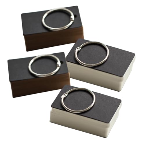 TEHAUX 4 Stück Kreative Notizbücher mit Ringbindung pro Buch Weißes und Gelbes Kraftpapier für Gedächtnistraining Notizen und Lernkarten TEHAUX 4 Stück Kreative Notizbücher mit Ringbindung pro Buch Weißes und Gelbes Kraftpapier für Gedächtnistraining Notizen und Lernkarten von TEHAUX