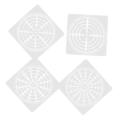 TEHAUX 4 Stück Mandala Schablonen Mittlere Mandala Dot Vorlagen DIY Wandgestaltung Schablonen für Möbel Dekoration Kreative Malvorlagen TEHAUX 4 Stück Mandala Schablonen Mittlere Mandala Dot Vorlagen DIY Wandgestaltung Schablonen für Möbel Dekoration Kreative Malvorlagen von TEHAUX