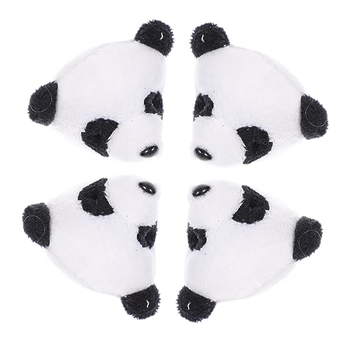 TEHAUX 4 Stück Mini Panda Tier Anhänger Mini Kuscheltiere Große Partygeschenke Geschenke Schmuckherstellung Kleine Puppen Mini Plüsch Panda Spielzeug Schlüsselanhänger Geldbörse von TEHAUX