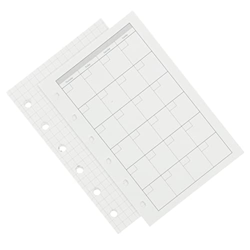 TEHAUX 4 Stück Taschenbuch Mit Journaling Größe Kleines Notizbuch Notizbücher Regiert Notizbuch Binder Winziger Notizblock Notizbilder Mini Arbeitsheft Pads Weiß Papier von TEHAUX