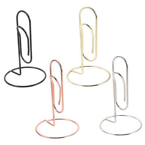 TEHAUX 4 Stück Teiliges Metall Visitenkartenhalter mit Basis Multifunktionaler Memo Clip für Schreibtisch Eleganter Karten und Notizhalter Robustes Design für Büro und Meetings TEHAUX 4 Stück Teiliges Metall Visitenkartenhalter mit Basis Multifunktionaler Memo Clip für Schreibtisch Eleganter Karten und Notizhalter Robustes Design für Büro und Meetings von TEHAUX
