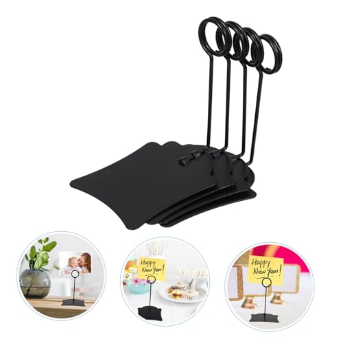 TEHAUX 4 Stück Teiliges Preisschild Clip aus Metall Schwarze Tischkartenhalter für Supermarkt Bäckerei Preisetiketten Stabiler Werbehalter mit Sicherem Griff TEHAUX 4 Stück Teiliges Preisschild Clip aus Metall Schwarze Tischkartenhalter für Supermarkt Bäckerei Preisetiketten Stabiler Werbehalter mit Sicherem Griff von TEHAUX