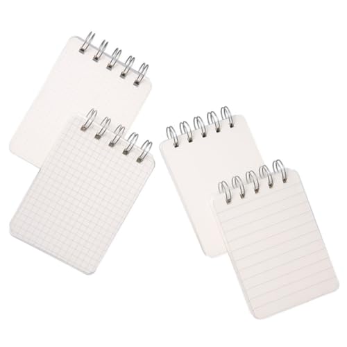 TEHAUX 4 Stück Teiliges Spiral Notizblock mit Linierten Karierten Gepunkteten und Blanko Indexkarten Praktisches Pocket Writing Pad für Schule Büro und Zuhause TEHAUX 4 Stück Teiliges Spiral Notizblock mit Linierten Karierten Gepunkteten und Blanko Indexkarten Praktisches Pocket Writing Pad für Schule Büro und Zuhause von TEHAUX