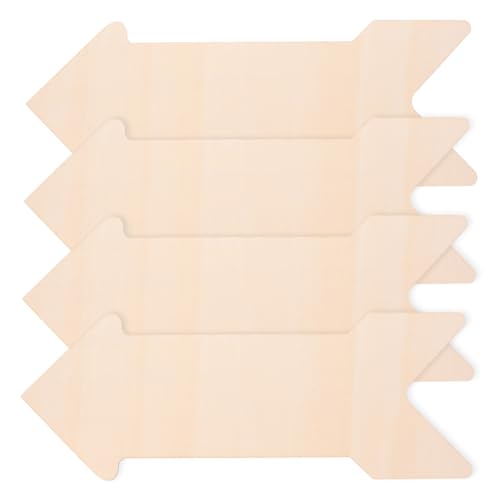TEHAUX 4 Stück Unbehandelte Dicke Holzscheiben Pfeilform DIY Bastelholz für Heimdekorationen Glatte Oberfläche Stabile Holzplatten für Kreative Holzschilder TEHAUX 4 Stück Unbehandelte Dicke Holzscheiben Pfeilform DIY Bastelholz für Heimdekorationen Glatte Oberfläche Stabile Holzplatten für Kreative Holzschilder von TEHAUX