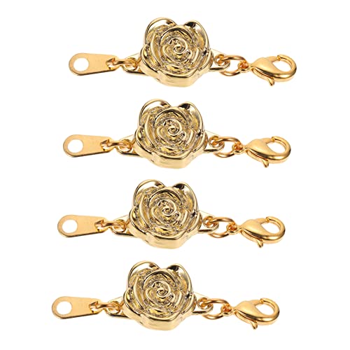 TEHAUX 4 Stücke Halskette Verschluss Schmuck für jewelry set Halskettenverschluss Armband Verlängerung Armbandverlängerung Halskette Extender Kettenverlängerung Legierung Golden TEHAUX 4 Stücke Halskette Verschluss Schmuck für jewelry set Halskettenverschluss Armband Verlängerung Armbandverlängerung Halskette Extender Kettenverlängerung Legierung Golden von TEHAUX