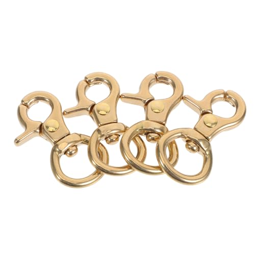 TEHAUX 4 Stücke Teiliges Metall Drehbare Schnapphaken aus Messing Japanischer Stil Lobster Karabiner für DIY Schlüsselanhänger Taschenriemen Lederwaren Langlebig und Korrosionsbeständig TEHAUX 4 Stücke Teiliges Metall Drehbare Schnapphaken aus Messing Japanischer Stil Lobster Karabiner für DIY Schlüsselanhänger Taschenriemen Lederwaren Langlebig und Korrosionsbeständig von TEHAUX