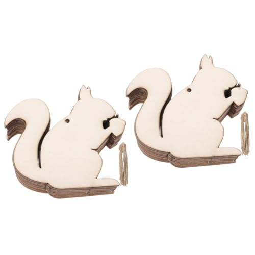 TEHAUX 40 Stck. Teiliges Eichhörnchen Holzornamente zum Basteln Unbemalt mit Bohrlöchern für DIY Hänge-dekorationen Natürliche Holzfiguren für Herbstdeko Malen und Schreiben Langlebiges TEHAUX 40 Stck. Teiliges Eichhörnchen Holzornamente zum Basteln Unbemalt mit Bohrlöchern für DIY Hänge-dekorationen Natürliche Holzfiguren für Herbstdeko Malen und Schreiben Langlebiges von TEHAUX