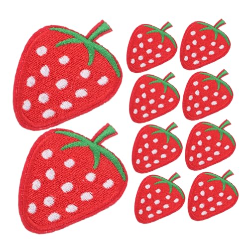 TEHAUX 40 Stück Erdbeer Bügelapplikationen Rot Gestickte Früchte Patches Zum Aufbügeln Und Nähen Für Kleidung Jacken Taschen Hüte DIY Verzierungen TEHAUX 40 Stück Erdbeer Bügelapplikationen Rot Gestickte Früchte Patches Zum Aufbügeln Und Nähen Für Kleidung Jacken Taschen Hüte DIY Verzierungen von TEHAUX