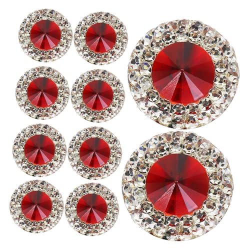 TEHAUX 40 Stück Funkelnde Rote Rhinestones Resin Fake Gems für Diy Bastelprojekte Schmuckherstellung Haarnadeln und Nagelkunst TEHAUX 40 Stück Funkelnde Rote Rhinestones Resin Fake Gems für Diy Bastelprojekte Schmuckherstellung Haarnadeln und Nagelkunst von TEHAUX