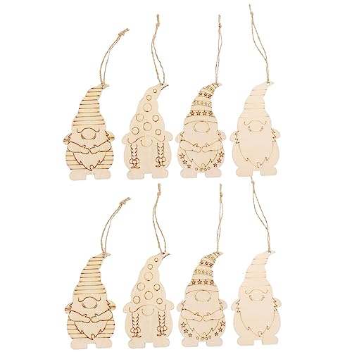 TEHAUX 40 Stück Teiliges Holzanhänger Weihnachtswichtel DIY Bemalbar Beidseitig Personalisierbar Langlebig für Weihnachtsbaum Fenster Türdekoration TEHAUX 40 Stück Teiliges Holzanhänger Weihnachtswichtel DIY Bemalbar Beidseitig Personalisierbar Langlebig für Weihnachtsbaum Fenster Türdekoration von TEHAUX