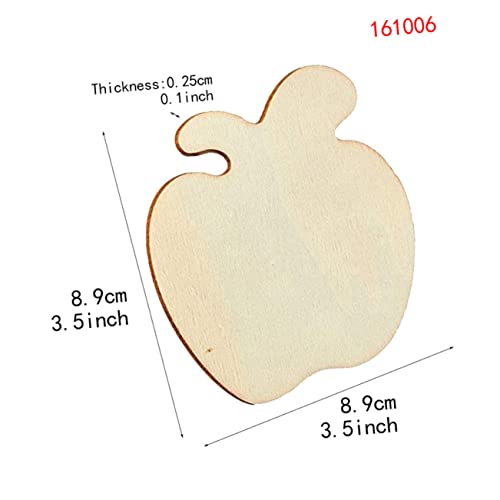 TEHAUX 40 Stück Teiliges Natürliche Unbemalte Holzscheiben Apfelform Glatt Geschliffen Sichere DIY Anhänger für Weihnachtsbasteln Hochzeit Dekoration Kreative Holz Ausschnitte TEHAUX 40 Stück Teiliges Natürliche Unbemalte Holzscheiben Apfelform Glatt Geschliffen Sichere DIY Anhänger für Weihnachtsbasteln Hochzeit Dekoration Kreative Holz Ausschnitte von TEHAUX