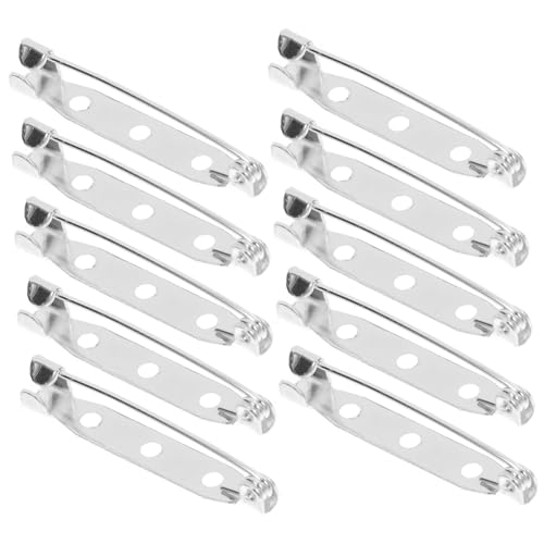 TEHAUX 40 Stück Teiliges Sicherheitsnadel-broschennadel- Langlebige Schmuckverschluss-clips mit Löchern Vielseitig für DIY Broschen Anstecker Schal und Handwerksprojekte TEHAUX 40 Stück Teiliges Sicherheitsnadel-broschennadel- Langlebige Schmuckverschluss-clips mit Löchern Vielseitig für DIY Broschen Anstecker Schal und Handwerksprojekte von TEHAUX