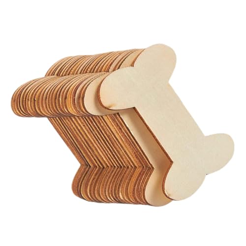 TEHAUX 40 Stück Unfertige Holz Dog Bone Formen Für DIY Holz Bastelarbeiten Natürliche Holzanhänger Zum Bemalen Und Gravieren Kreative Holzdekorationen TEHAUX 40 Stück Unfertige Holz Dog Bone Formen Für DIY Holz Bastelarbeiten Natürliche Holzanhänger Zum Bemalen Und Gravieren Kreative Holzdekorationen von TEHAUX