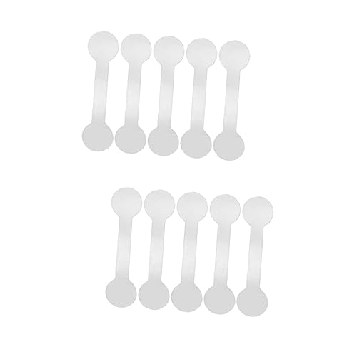 TEHAUX 400 Stück 2 Preisschilder Für Schmuck Selbstklebende Anhänger Für Halsketten Halskette Anzeige Schlüssel Halskettenetikett Schmucketikett Armbänder Halsketten -tags Etiketten Weiß von TEHAUX