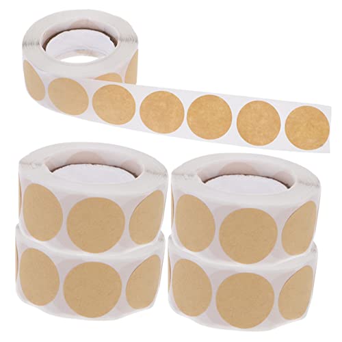 TEHAUX 5 Rollen Aufkleber etikett klebepunkte stickerbögen stickers stickers aufklebebuchstaben Allzweck Schild farbig runden Sammelalbum klein Registerkarten Hochzeit bunt von TEHAUX