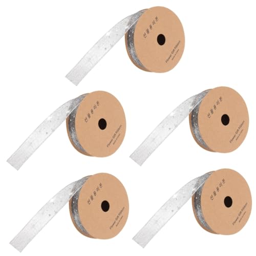 TEHAUX 5 Rollen Ausgefranstes Mintfarbenes Dekoratives Goldenes Lineal Nadel Gazeband Für Blumenstrauß Vorhänge Strasssteine Feiern Knistersträuße Falten Hüte Glitzer Lametta TEHAUX 5 Rollen Ausgefranstes Mintfarbenes Dekoratives Goldenes Lineal Nadel Gazeband Für Blumenstrauß Vorhänge Strasssteine Feiern Knistersträuße Falten Hüte Glitzer Lametta von TEHAUX