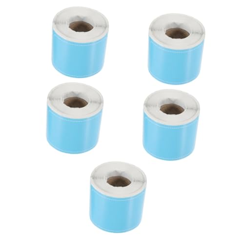 TEHAUX 5 Rollen Wasserdichte Blackboard -Aufkleber Aufkleber-Etiketten Etiketten für Buchstabenaufkleber für Scrapbooking Namensschild-Aufkleber Kupferplattenaufkleber Sky-blue von TEHAUX