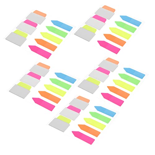 TEHAUX 5 Sätze Buchregisterkarten Aufkleber Klebeetiketten Markieren Büro Buchmarkierungen Registerkarten Für Seitenmarkierungen Unterlage Bunt Buchseite Klebrige Seiten-tags Das Haustier von TEHAUX