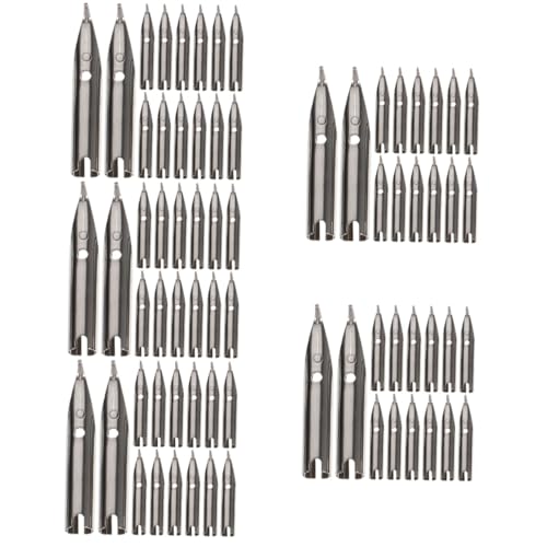 TEHAUX 5 Sätze Ersatzfedern Für Füllfederhalter Bußgeld Kalligraphie Schreibutensilien Stifte Handlettering Pen Füllfederhalterspitzen Ersatz Für Stiftspitzen Metall Silver 20 Stück * 5 TEHAUX 5 Sätze Ersatzfedern Für Füllfederhalter Bußgeld Kalligraphie Schreibutensilien Stifte Handlettering Pen Füllfederhalterspitzen Ersatz Für Stiftspitzen Metall Silver 20 Stück * 5 von TEHAUX